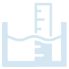 Graphic of measuring tool in water