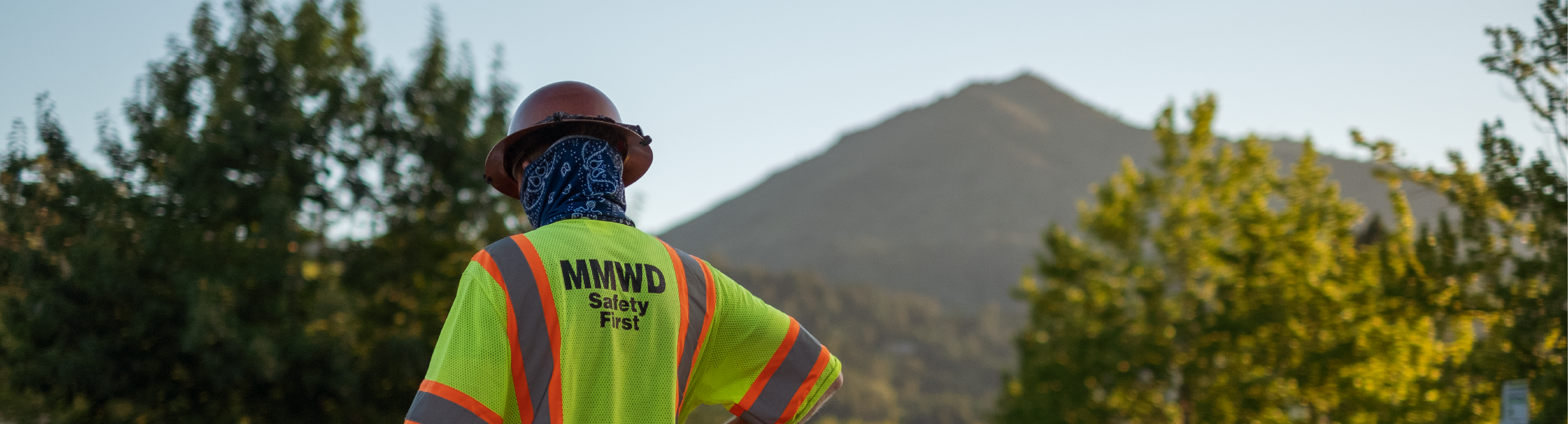 Marin Water Construction Supervisor with Mt Tam in background