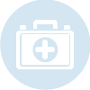 Icon shows briefcase with medical cross. 