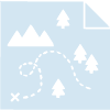 Icon shows map with mountains and trees. 