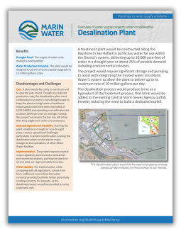 Thumbnail of Desalination Project factsheet