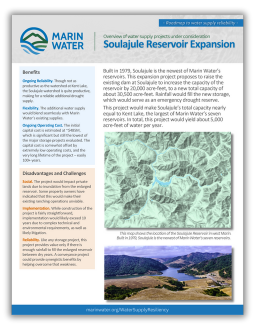 Thumbnail of Soulajule Reservoir Expansion Project factsheet