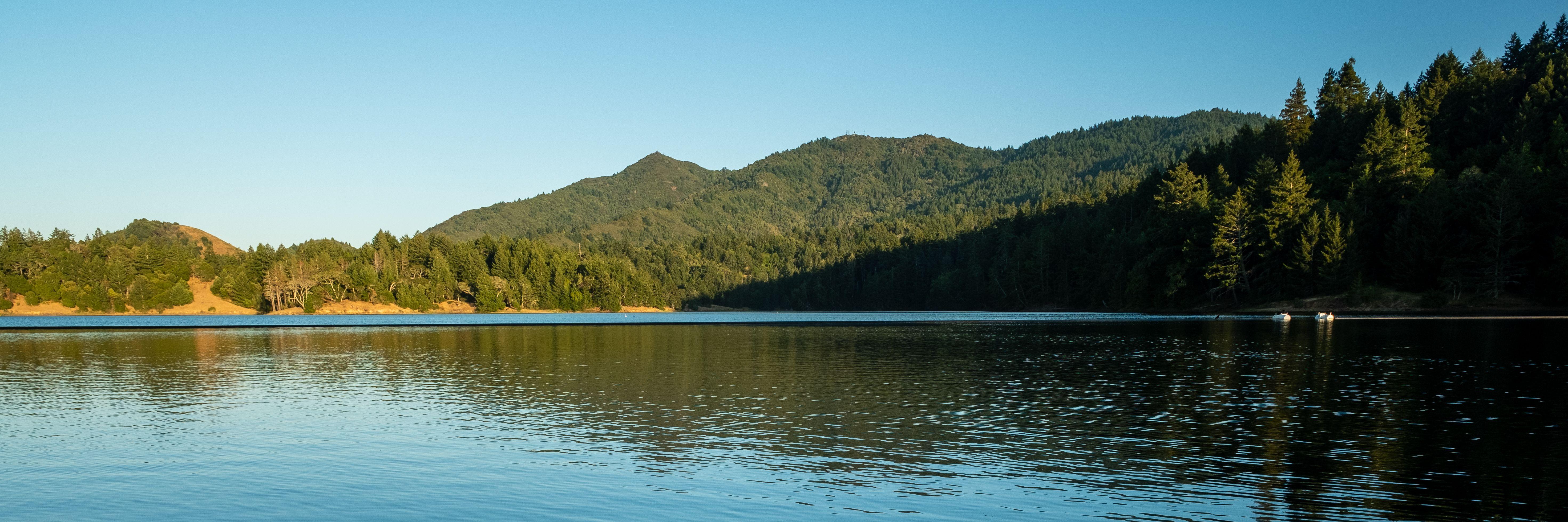 Bon Tempe Reservoir view of Mt Tam