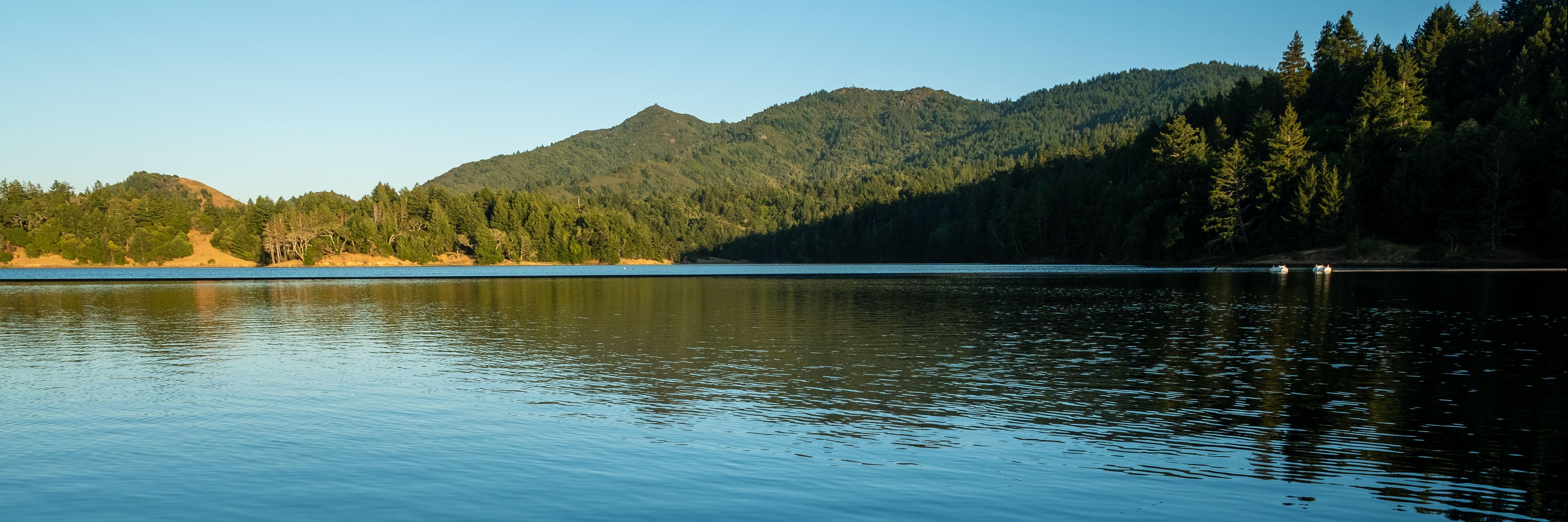 Bon Tempe Reservoir view of Mt Tam