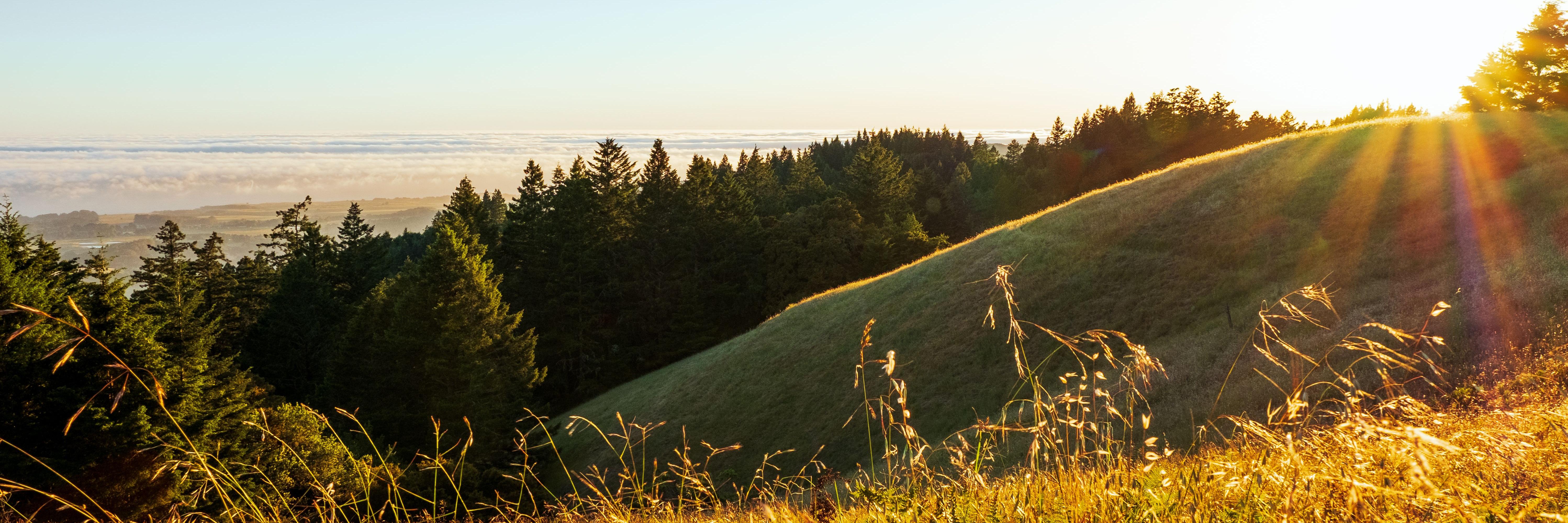 Sunrise on the watershed