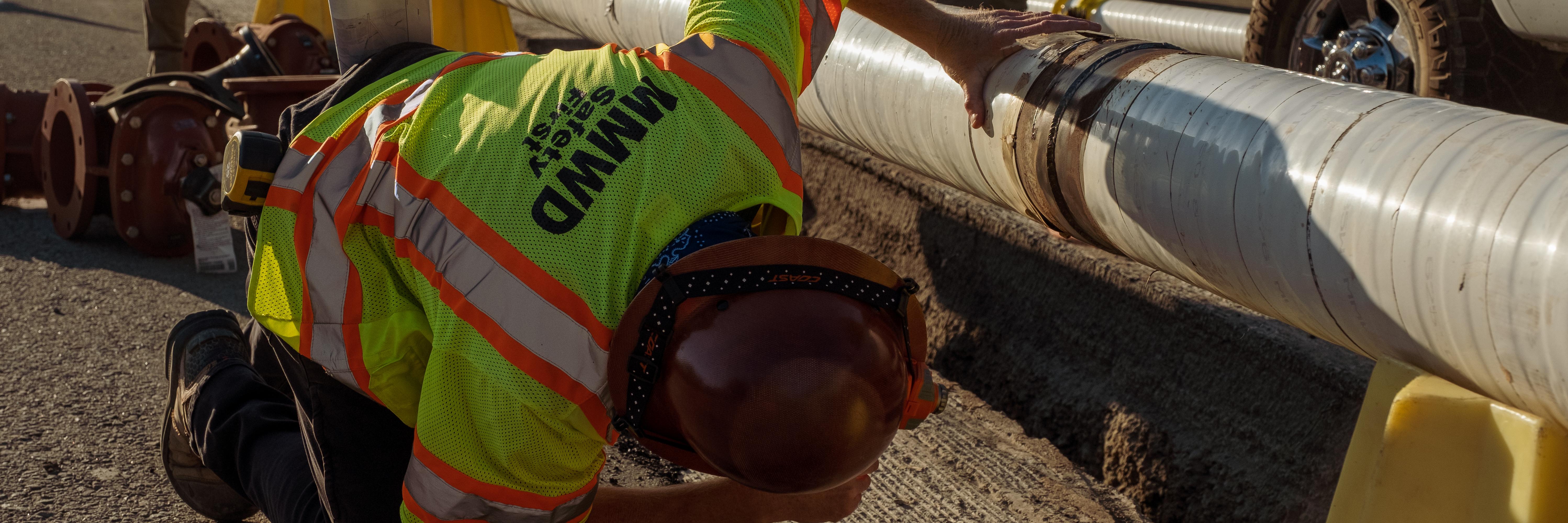 Pipeline replacement construction project