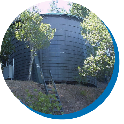 Storage Tank on Hill