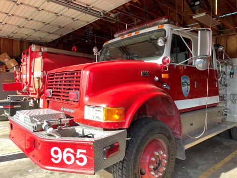 Marin Water Firetruck